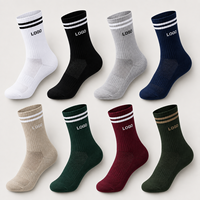 Chaussettes de cyclisme personnalisées avec logo, chaussettes de sport athlétiques, chaussettes respirantes en maille avec coussinets, OEM ODM