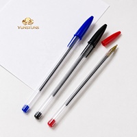 Stylo Bille en Gros 1,0 mm en Plastique à Clic, Encre Noire Bleue Rouge, Logo Personnalisé, Écriture Fluide pour Bureau, École, Événements, Cadeaux en Vrac