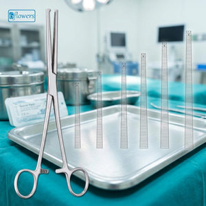 Pinces chirurgicales hémostatiques Kocher Ochsner 6 fleurs, certifiées CE ISO, en acier inoxydable de haute qualité - Product Image 2