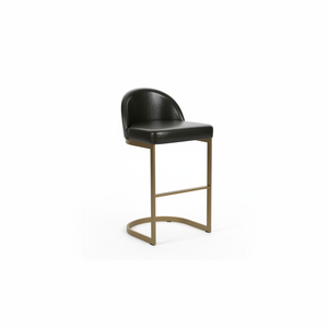 Elegant Adjustable Bar <b>Stool</b> Curved Back Design Durable Metal Construction for Dining and Outdoor Spaces - Product Image 4