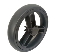 Roue de poussette pour bébé de 7 pouces en mousse EVA avec frein, capacité de charge de 25-30 kg, dureté 60-65A