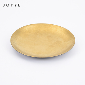 <span class=keywords><strong>Assiette</strong></span> de table en céramique et porcelaine Joyye, écologique, certifiée CE, personnalisable OEM/ODM, luxe, 21 cm, avec glaçure réactive <span class=keywords><strong>dorée</strong></span> - Product Image 2