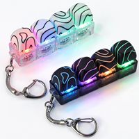 LOW MOQ OEM DYE Printing Customize Keycaps Designs Fidget Clicker Keychain Fidget Toy