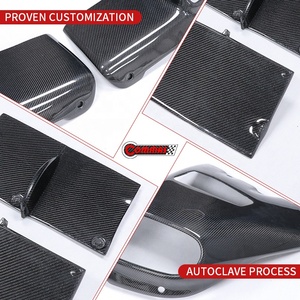 For Ferrari F12 RZ Inspired Dry Carbon Rear Lip Autoclave Pre Preg Carbon Diffuser with Quad Exhaust Frame - Product Image 3