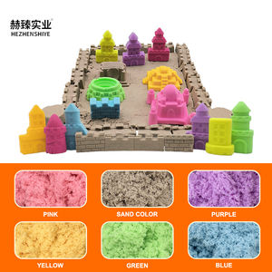 <span class=keywords><strong>Ensemble</strong></span> de sable cinétique aux couleurs vives pour enfants, artisanat artistique DIY, sable cinétique facile à nettoyer pour la maison et la maternelle, jeux éducatifs - Product Image 4