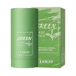 Améliorer les hémorroïdes du <span class=keywords><strong>visage</strong></span> blanchissant et éclaircissant la <span class=keywords><strong>peau</strong></span> après utilisation n'est pas serré nettoyer en profondeur le bâton de masque de boue d'argile de thé vert - Product Image 2