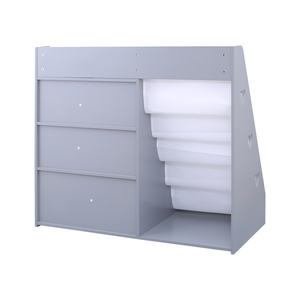 Estantería y organizador de almacenamiento para niños de <span class=keywords><strong>4</strong></span> niveles, estantería para niños, estantería de madera para bebés y niños pequeños, vitrina para sala de juegos - Product Image 6