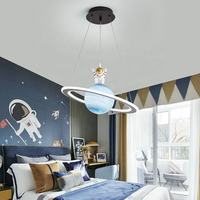 Lustres LED Terre lune lampe enfants veilleuse galaxie lampe 5.9 pouces 16 couleurs Space Star Astronaute cadeau pour enfants/lui/elle