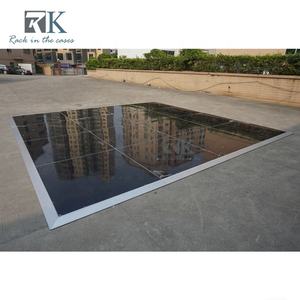 Pista de Baile Negra de Alto Brillo con Bordes de Aluminio, Instalación Rápida - Product Image 2