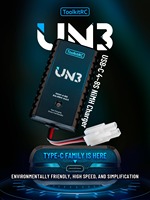 Cargador de Baterías ToolkitRC UN3 4-8S USB-C NiMh U3 2-3S LiPo 2A 25W con Puerto de Balanceo y Carga Directa para Piezas de Aviones RC y Drones FPV