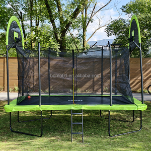 <span class=keywords><strong>Trampoline</strong></span> rectangulaire Zoshine de grande taille 10*14 pieds avec deux paniers, échelle antidérapante pour enfants et adultes, loisirs et exercices - Product Image 1