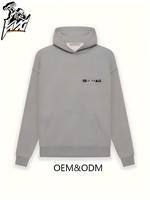 Sudaderas con Capucha Personalizadas ICON de Doble Línea para Hombre, Algodón Sólido, Venta al por Mayor OEM, Ropa Urbana 2026