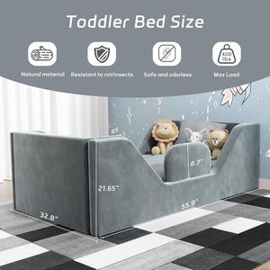 Nouveau canapé-<span class=keywords><strong>lit</strong></span> compressé 2026 pour chambre d'enfant, ensemble de canapés pliants faciles à déplacer, canapé de jeu pour enfants en mousse haute densité pour salle de jeux et chambre à coucher - Product Image 5