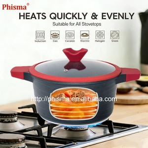 Juego de Utensilios de Cocina de 14 Piezas de <span class=keywords><strong>Aluminio</strong></span> <span class=keywords><strong>Fundido</strong></span> de Alta Calidad, Antiadherente, con Fondo de Inducción, No Tóxico, con Tapa de Vidrio y Silicona, Directo de Fábrica - Product Image 2