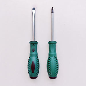 Green Magnetic Screwdriver 100Mm Ph2 Sl6 Cross Head Vanadium Steel Hex Shank Household Tool Set With <b>Strong</b> <b>Magnet</b> - Product Image 5