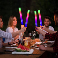 Bâton lumineux en mousse LED avec logo personnalisé, marche/arrêt ou télécommande