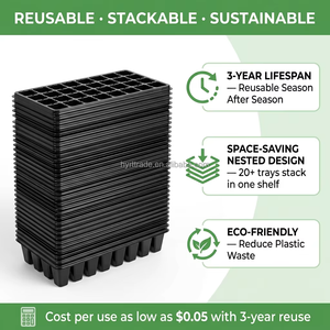 Plateau de semis en plastique réutilisable pour pépinière, 32, 50, 72, <span class=keywords><strong>105</strong></span>, 128, 200 alvéoles, en PS, pour serre - Vente en gros - Product Image 5