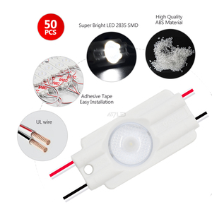 Adled ánh sáng <span class=keywords><strong>Mini</strong></span> 1 <span class=keywords><strong>LED</strong></span> MODULE cho ngoài trời dấu hiệu Trắng IP65 ul 2835 SMD <span class=keywords><strong>LED</strong></span> MODULE 12V 0.6 Wát 150lm/W - Product Image 5