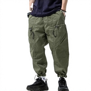 Men's Formal Mid Waist Eco-Friendly <b>Waterproof</b> Lightweight Cotton Spandex Summer Sweatpants Joggers <b>Trousers</b> Pockets Pants - Product Image 1