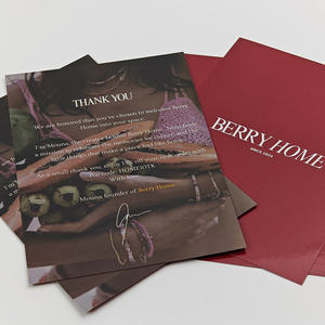 Tarjetas de Regalo de Agradecimiento Empresariales de Diseño de Lujo Personalizadas, Logotipo Impreso en Papel para Pequeñas Empresas - Product Image 3