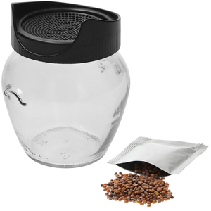 Tarro Mason de boca ancha de 86mm, vidrio transparente de grado alimenticio con tapa de germinación para tarro de filtro de germinación de semillas para uso en <span class=keywords><strong>crema</strong></span> - Product Image 3