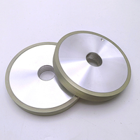 Disques abrasifs diamantés à liaison céramique OEM, épaisseur moyenne 5 mm, pour le meulage d'inserts en carbure de tungstène, usinage d'outils PCD PCBNT