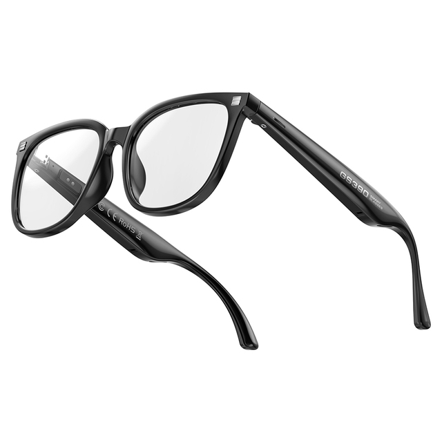 Smart Glasses for Men Woman Bluetooth Audio Glasses with Voice Assistant Open-Ear Speakers&Mic Anti-blue Light/Polarized Lens