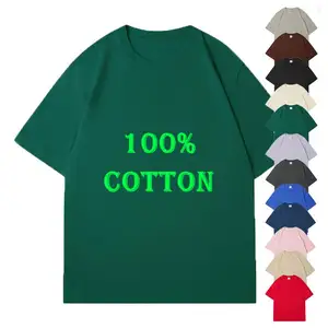 Negro 2024 top ventas otoño clásico moq 2 uds barato gris asequible marrón Primavera Verano en blanco 100% algodón liso camiseta a granel