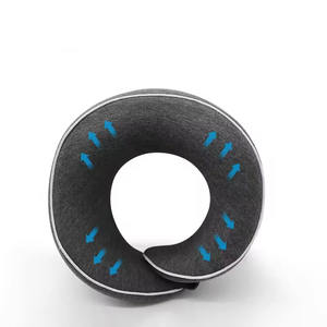 Oreiller de voyage pour avion en mousse <span class=keywords><strong>à</strong></span> mémoire de forme 100% pure, soutien ergonomique et portable pour le cou - Product Image 5