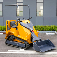 Minicargadora Eléctrica de Orugas con Dirección Deslizante, 700 kg, 800 kg, Minicargadora de Ruedas