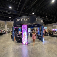 Portable modulaire pliable en aluminium tissu toile de fond support présentoirs pliable salon stand d'exposition