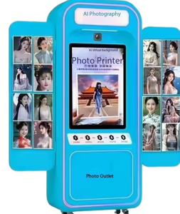 Chiosco Selfie a Tema Giornale Retrò con Macchina per Stampa Foto a Moneta per Punti Turistici - Product Image 3