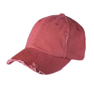 Casquettes en jean vierges à 6 panneaux, style vintage et vieilli, avec logo personnalisé OEM, pour le golf et le baseball, vente en gros - Product Image 6