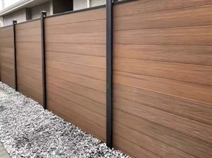 WPC <strong>Garden</strong> Fence Panels Heat Treated Wood Security Privacy <strong>Rails</strong> for Villa/Backyard 3D Modeling Included - Product Image 2