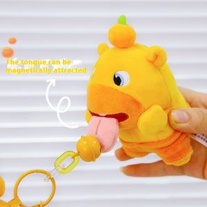 Duai Collaboration Véritable Capybara Lulu Peluche Pendentif Sac Porte-clés Lavé Technique Étudiant Ornement Cadeau PP Coton Ours Stress - Product Image 3