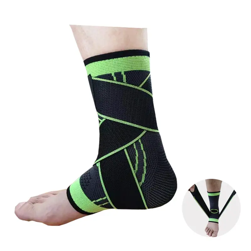 Protetor de nylon personalizado para tornozelo adulto, protetor anti-torção e anti-torção para exercícios ao ar livre, suporte para tornozelo