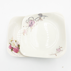 8,5 "cuadrado <span class=keywords><strong>blanco</strong></span> al por mayor de cerámica cuadrada de la placa de la cena para el uso diario - Product Image 4