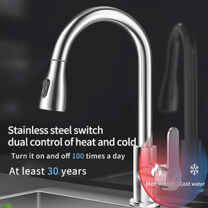 <span class=keywords><strong>Grifo</strong></span> de Cocina Moderno de Acero Inoxidable 304, <span class=keywords><strong>Grifo</strong></span> de <span class=keywords><strong>Agua</strong></span> a Prueba de Salpicaduras <span class=keywords><strong>con</strong></span> Rociador Extraíble y Mezclador Flexible para Fregadero de Cocina - Product Image 6