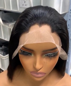 M chân tóc HD 13x4 phía trước tóc giả, 8inch mật độ 180% màu sắc tự nhiên Bob phong cách lagos chân tóc thấp chân tóc - Product Image 2