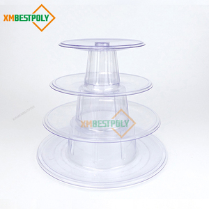 Offre Spéciale 4 Niveaux Macaron <span class=keywords><strong>Tour</strong></span> Macaron Cookie En Plastique Présentoir Dessert Cupcake Transparent Titulaire Emballage Pour <span class=keywords><strong>La</strong></span> Fête - Product Image 5