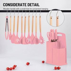 Ensemble de 19 ustensiles de cuisine en silicone résistant à la chaleur, kit d'ustensiles de cuisine - Product Image 3