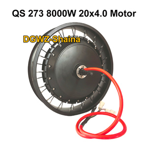 Vélo électrique sans engrenage DGWZ 273 modèle 72V 8000W 20x4.0, vélo à pneus larges de 20 pouces, moteur à moyeu arrière à rayons - Product Image 1