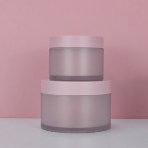 En stock – Bouteille PET à paroi épaisse et large ouverture de 100 ml, pot à crème exfoliante de 200 g, 150 g, 250 g, avec bouchon rose, flacon à crème à fond épais - Product Image 3