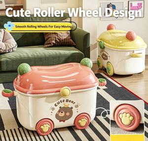 <span class=keywords><strong>Contenitore</strong></span> Portaoggetti per Bambini con Ruote, Design Cartone Animato, Grande Capacità per Cameretta - Product Image 2