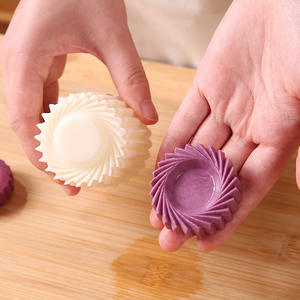 Nuovo Stampo per Pasticceria Minimalista con Pulsante, Staccabile, per Mooncake, Torta di Fagioli Verdi, Fiori Pressati, Utensili per la Cottura di Dolci - Product Image 4