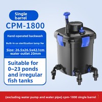 Filtre à circulation d'eau pour bassin à poissons avec système de filtration, fabriqué en Chine
