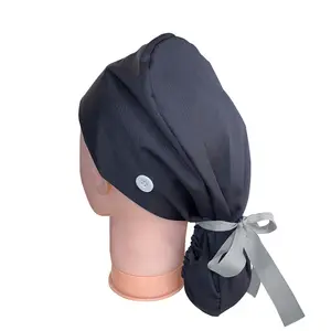 หมวก2023สำหรับผู้หญิงหมวกสำหรับใส่ผ่าตัดผ้าฝ้ายพิมพ์ลายสำหรับพยาบาลหมวกสำหรับเดือนเคมีบำบัด