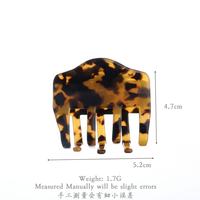 Mini pince à cheveux en acétate de cellulose, motifs marbrés multi-écailles de tortue, accessoires antidérapants pour femmes et filles 880025