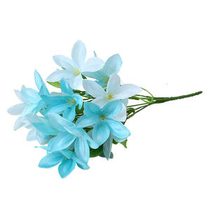 Fiore di giglio di seta fagotto di fiori artificiali a 6 forchette fiore bianco da sposa <span class=keywords><strong>Lilium</strong></span> - Product Image 1