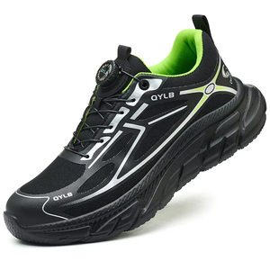 Chaussures de sécurité K39 tendance avec embout en acier pour hommes, baskets de travail anti-perforation avec bouton rotatif, acceptant la personnalisation OEM - Product Image 2
